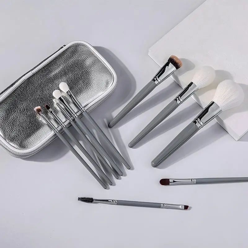 10pcs brush kit make up Eyeshadow Eyeliner Blush Concealer Foundation Lip Eye Cosmetic Face Beauty Tool