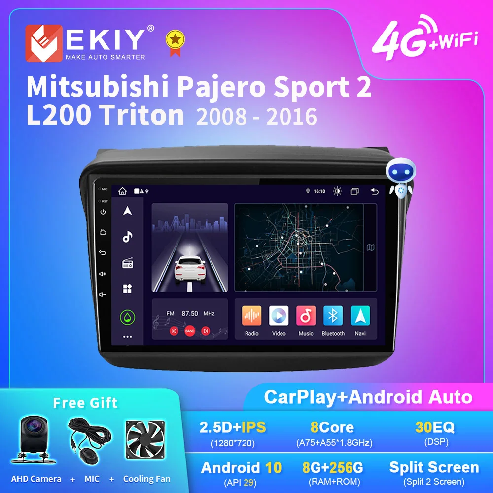 

EKIY X7 Android Car Radio For Mitsubishi Pajero Sport 2 L200 Triton 2008 - 2016 Navi GPS Carplay Multimedia Player Auto Stereo