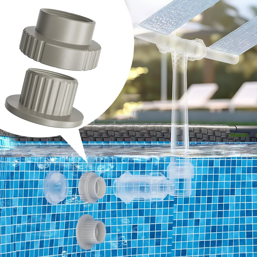 Pool Fountain Adapter for Funsicle Pools For Solar Light Compatible ABS Male Female Connector Set 2 pcs Leakproof Design