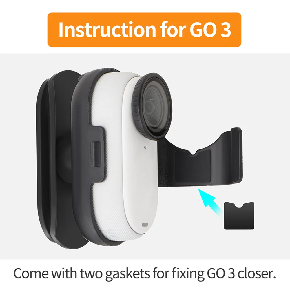 Backpack Clip Holder For Insta360 GO 3/GO 3S Camera Mount 360 Degree Fixed Mount Clamp Camera Cap Holder for Insta360 GO 3