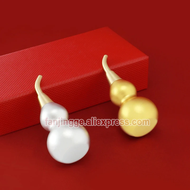 Small Gourd Pendant Car Jewelry Open Hollow Five Element Wu Lou Hu Lu Feng Shui Ornament Copper Aluminum metal Home Decoration