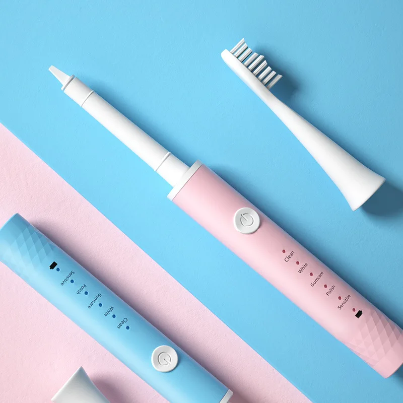 فرشاة أسنان كهربائية بالموجات الصوتية Mi فرشاة أسنان ذكية ملونة USB قابلة للشحن IPX7 مقاوم للماء لفرشاة الأسنان الرأس