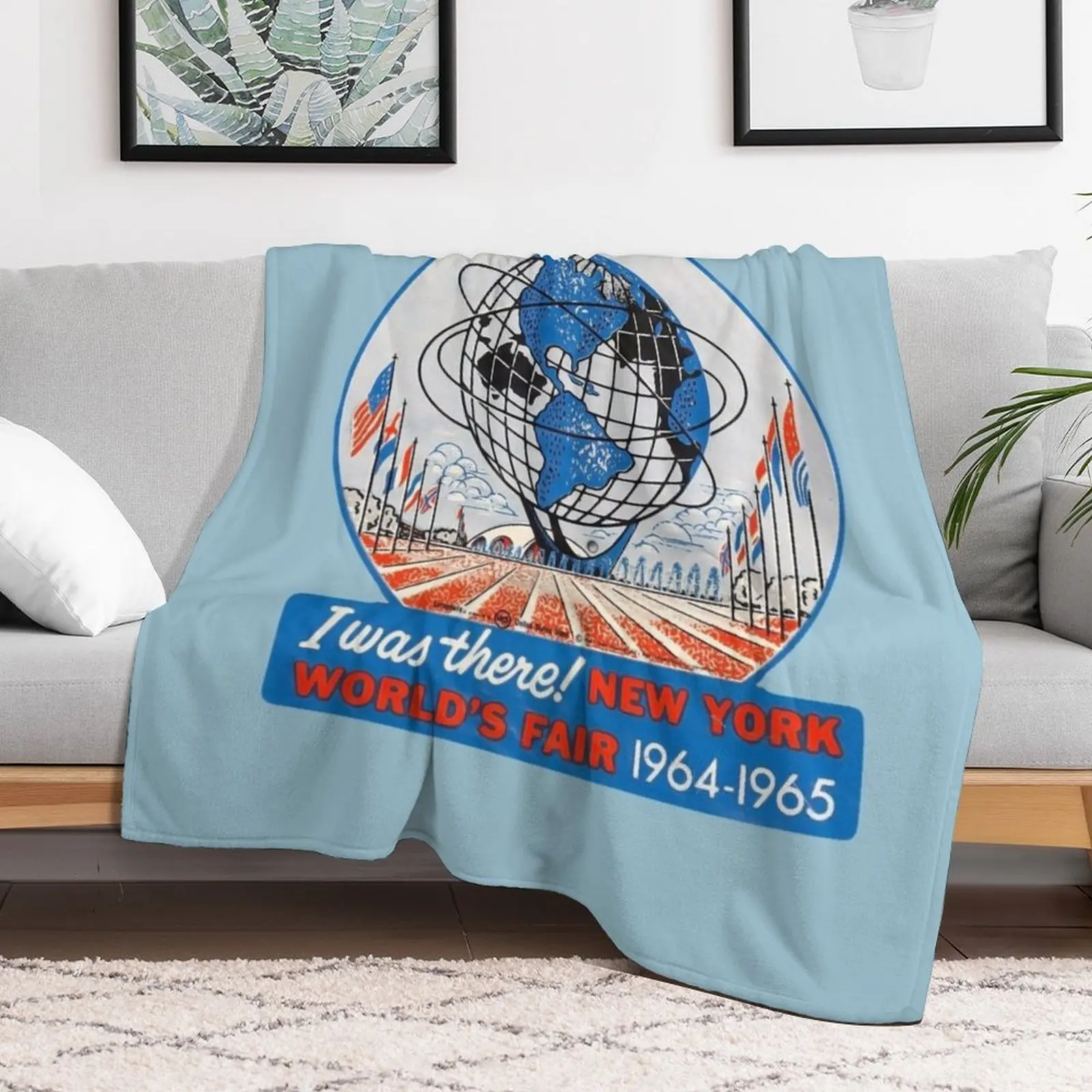 New York World's Fair RETRO 1964 Throw Blanket