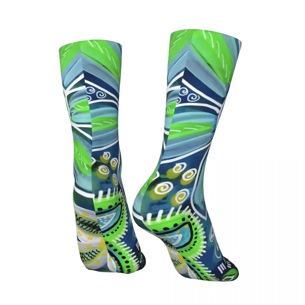 Crazy compression Tropical Garden Sock for Men Harajuku Seamless Pattern Crew Sock Casual