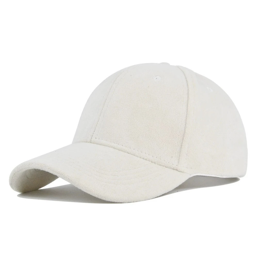 Autumn Winter Unisex Korean Velvet Baseball Cap Smooth Duckbill Casual Commuting Daily Hat