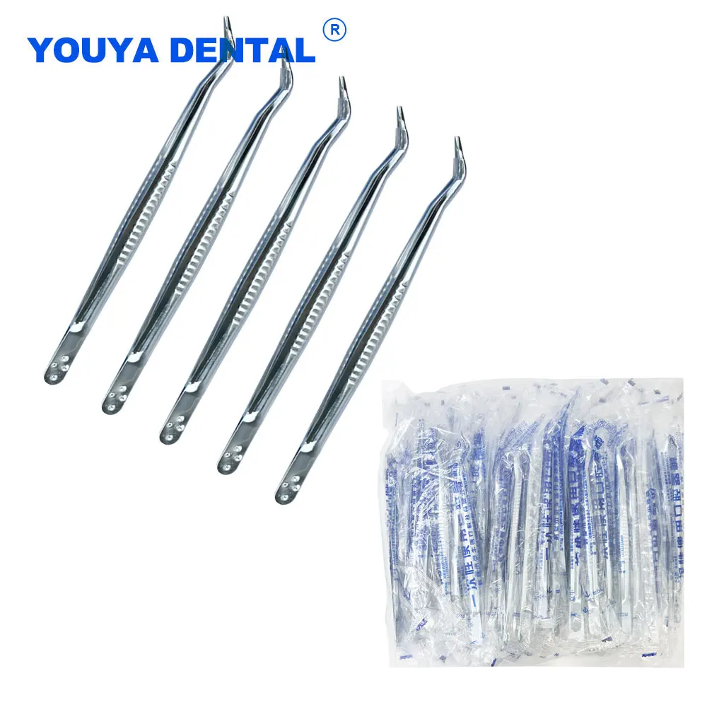 

Dental Disposable Tweezers Oral Care Tools Kit Dentist Tooth Examination Cleaning Tweezer Set dentista Prepare 90Pcs/bag