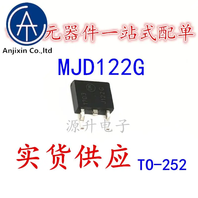 20PCS 100% ต้นฉบับใหม่ MJD122T4G MJD122G J122G NPN ทรานซิสเตอร์ SMD TO-252