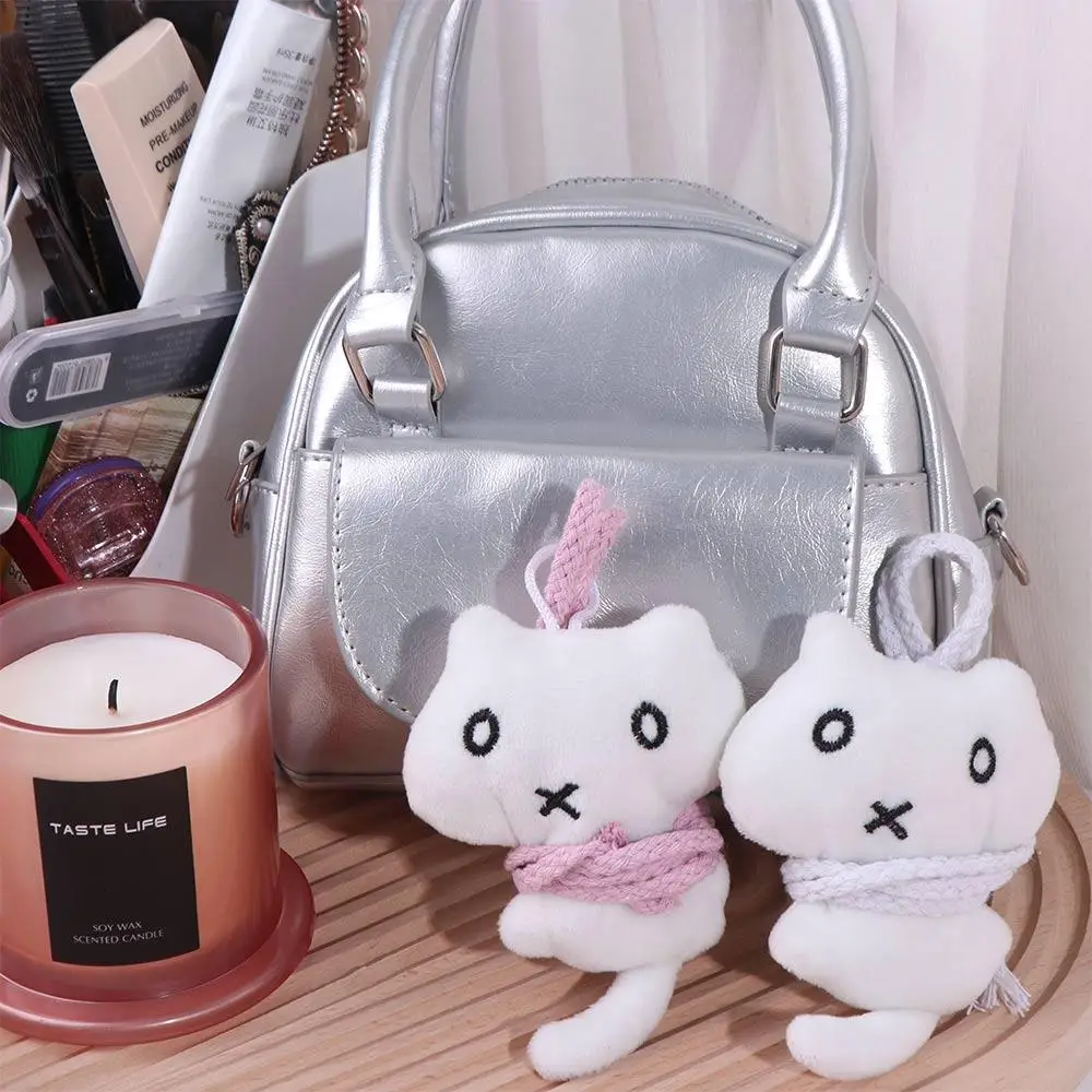 

School Bags Stuffed Animal Hanging Kitten Plush Decorations Ornament Cat Plush Pendant Cartoon Kawaii Stuffed Cat Doll Kid Gifts