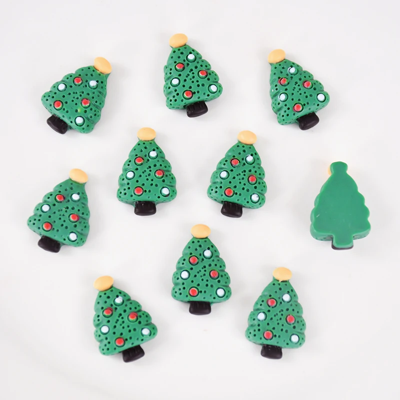 10/20pcs Mixed Christmas Resin Crafts Ornament Mini Santa Claus Xmas Tree Figurine DIY Decorations New Year Gifts Party Supplies