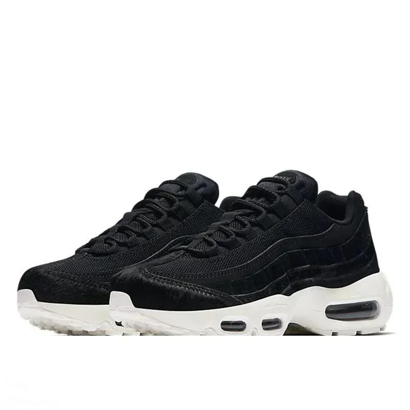 حذاء Nike-Air Max 95 للجري للرجال والنساء ، رياضات خارجية ، فرو منقوش ، أسود ، حذاء رياضي مريح ، 40-46 ، وصل حديثًا ،