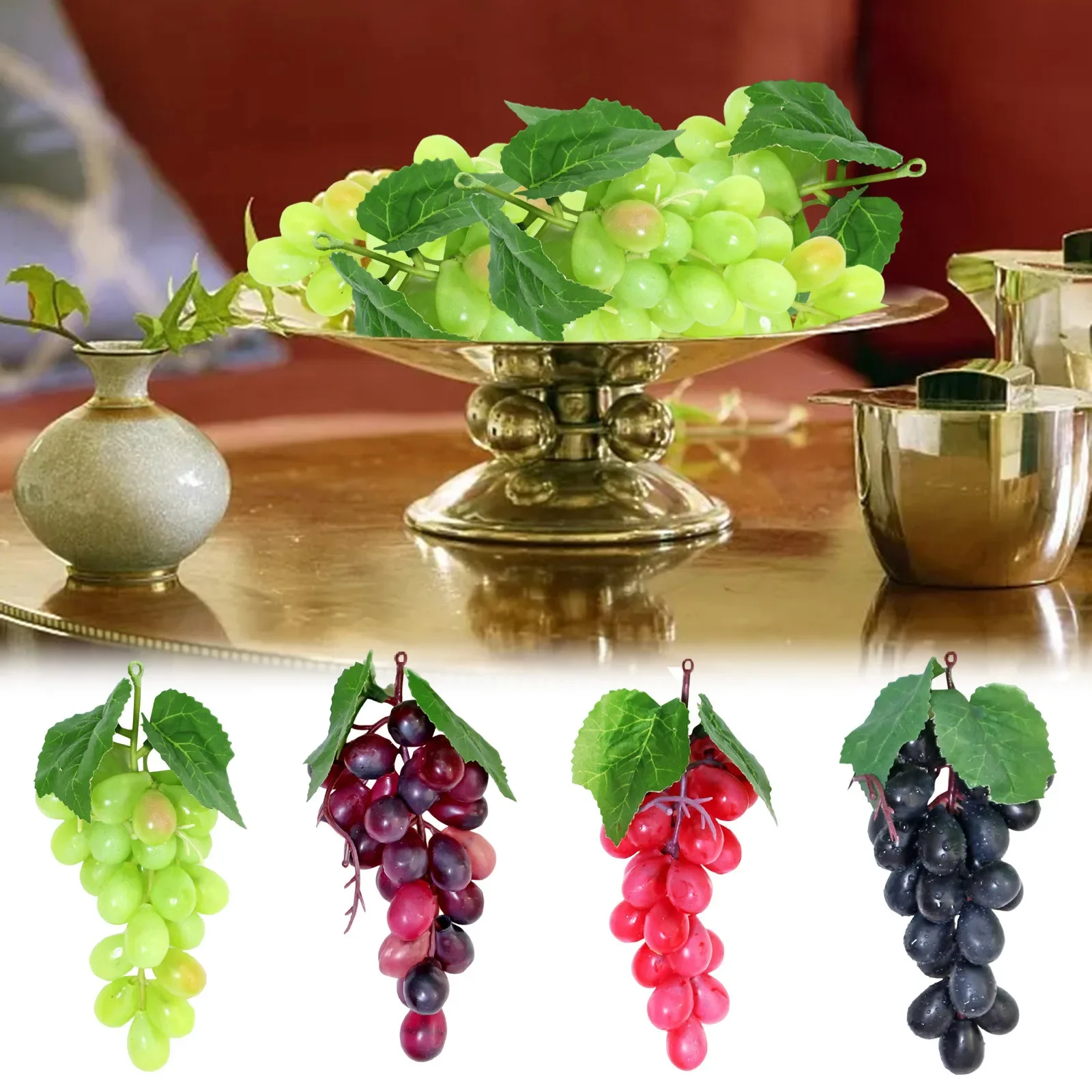 Simulation Fruit Model Decoration Realistic Grape Model Props Artificial Plastic Fruit Photo Props Suitable For Floor Statue