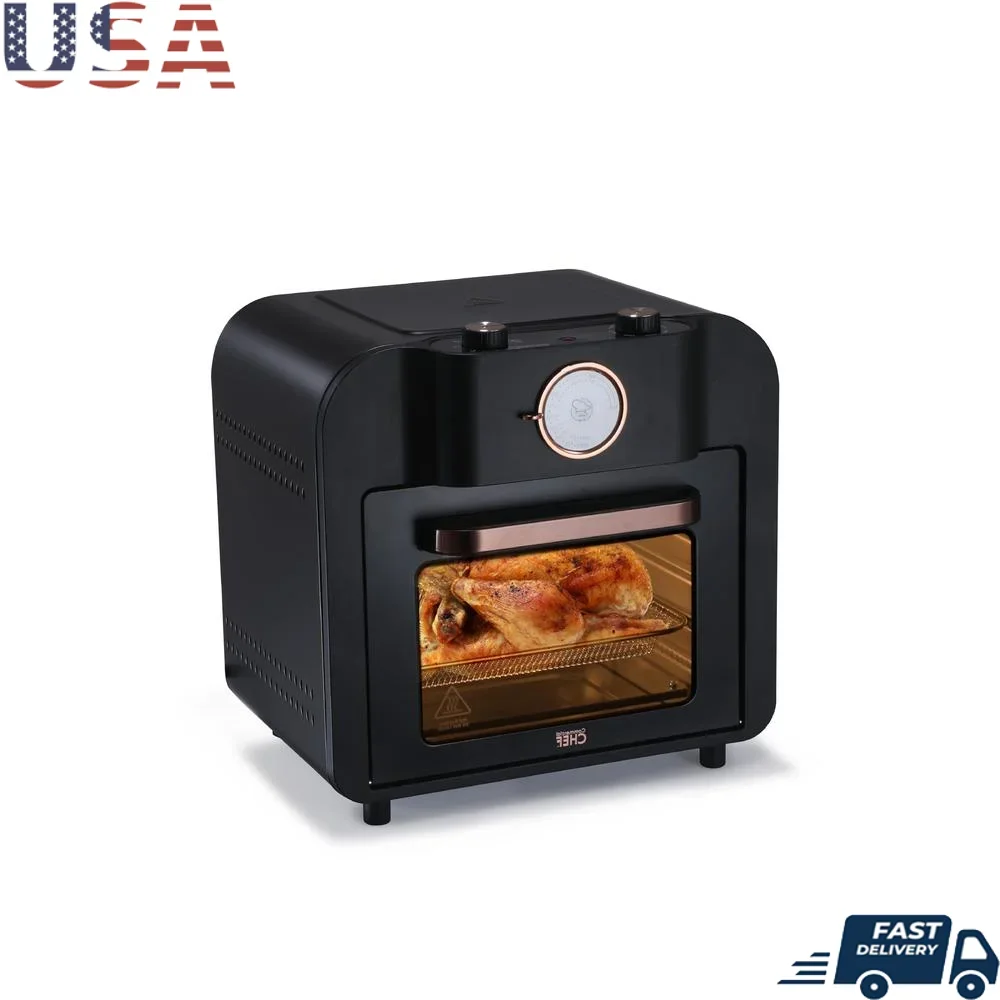 17QT Multifunctional Air Fryer Oven Rotisserie Bake Broil Toast Warm Efficient Kitchen Appliance 1500W