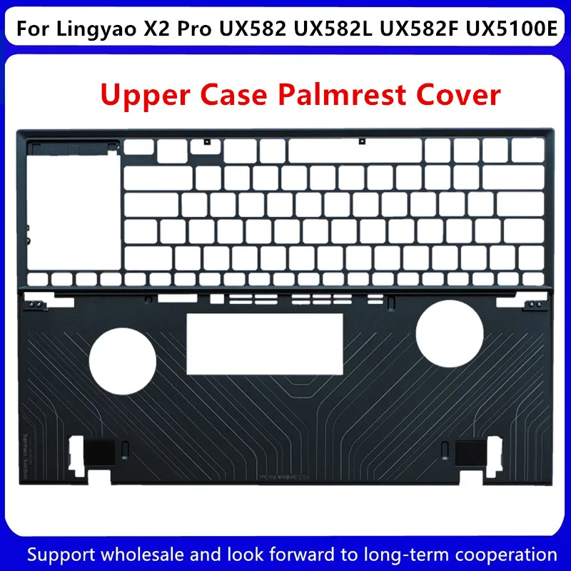 Imagem -02 - Estojo Superior Palmrest Base de Fundo Azul para Asus Lingyao x2 Pro Ux582 Ux582l Ux582f Ux5100e 13n1-bya0201 Novo