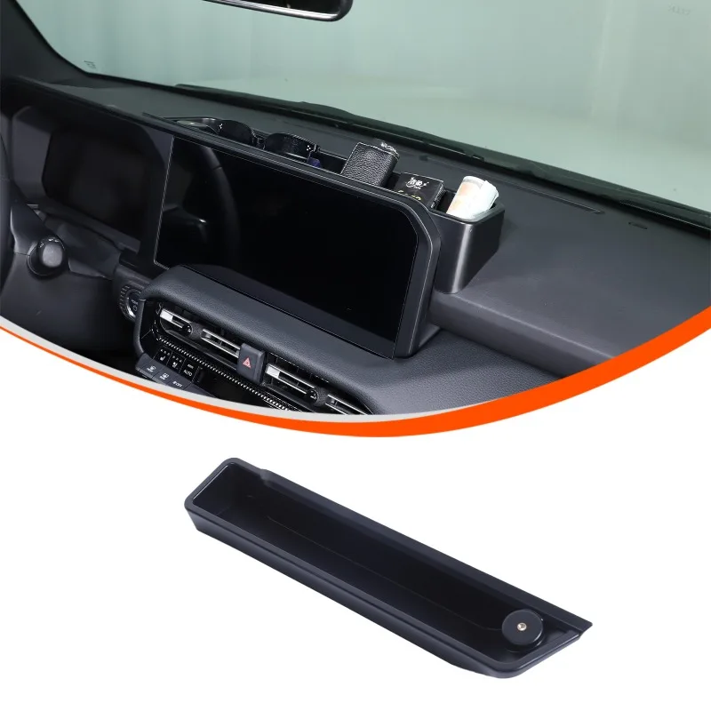 

ABS Dashboard Navigation Rear Storage Box for 2024+ Toyota Prado Car Interior Accessories