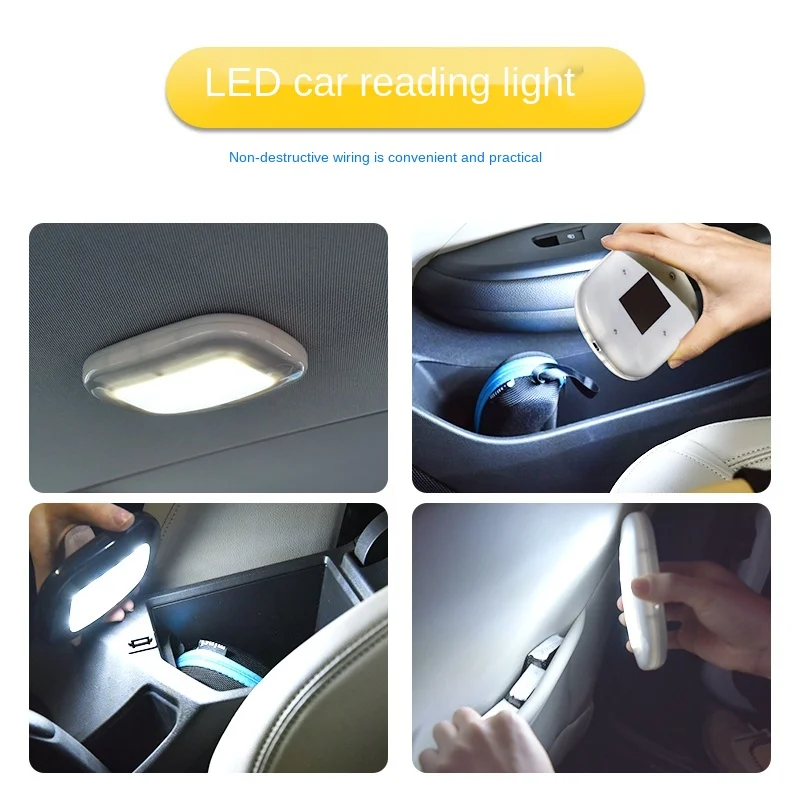 Car ceiling lights 10 LED Night Reading Light USB Charging Magnetic Dome lamp Trunk lamp Decorative light led car interior light