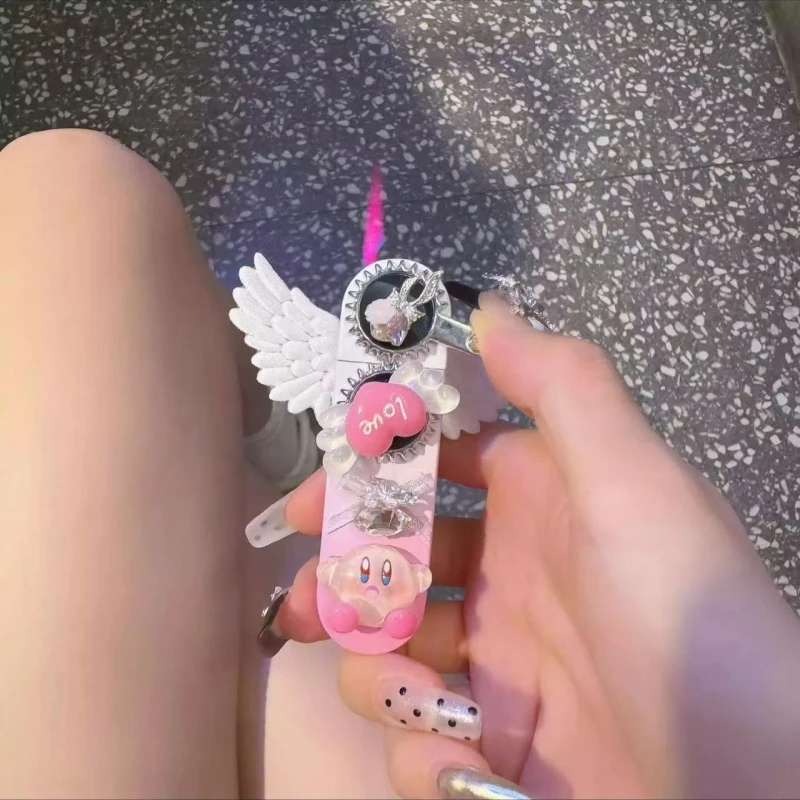 Windproof and Beautiful Angel Wings Inflatable Lighter Jet Flame Sacred Pink Lighter Cigarette Accessories Girl Gift