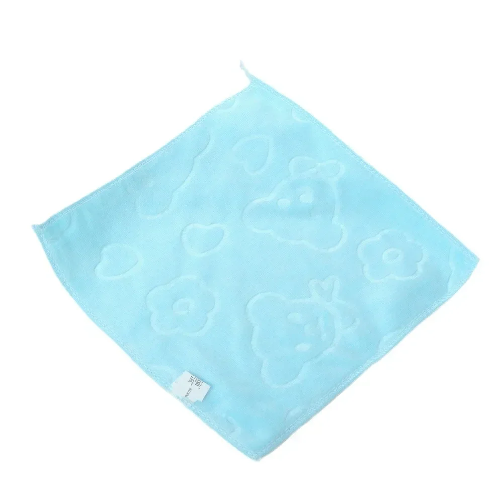 マイクロファイバーの非常に柔らかい授乳用タオル,子供用ハンカチ,25x25cm