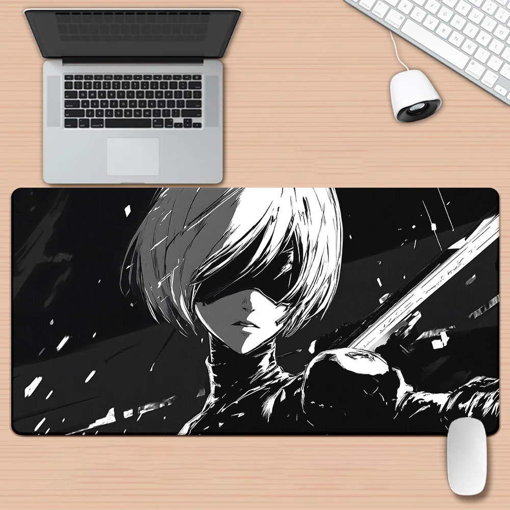 Pretty New Nier Automata 2b Mouse Pad PC Game Carpets Laptop Desk Pad XXL Non-Slip Computer Pad Keyboard Accessories Mouse Mat