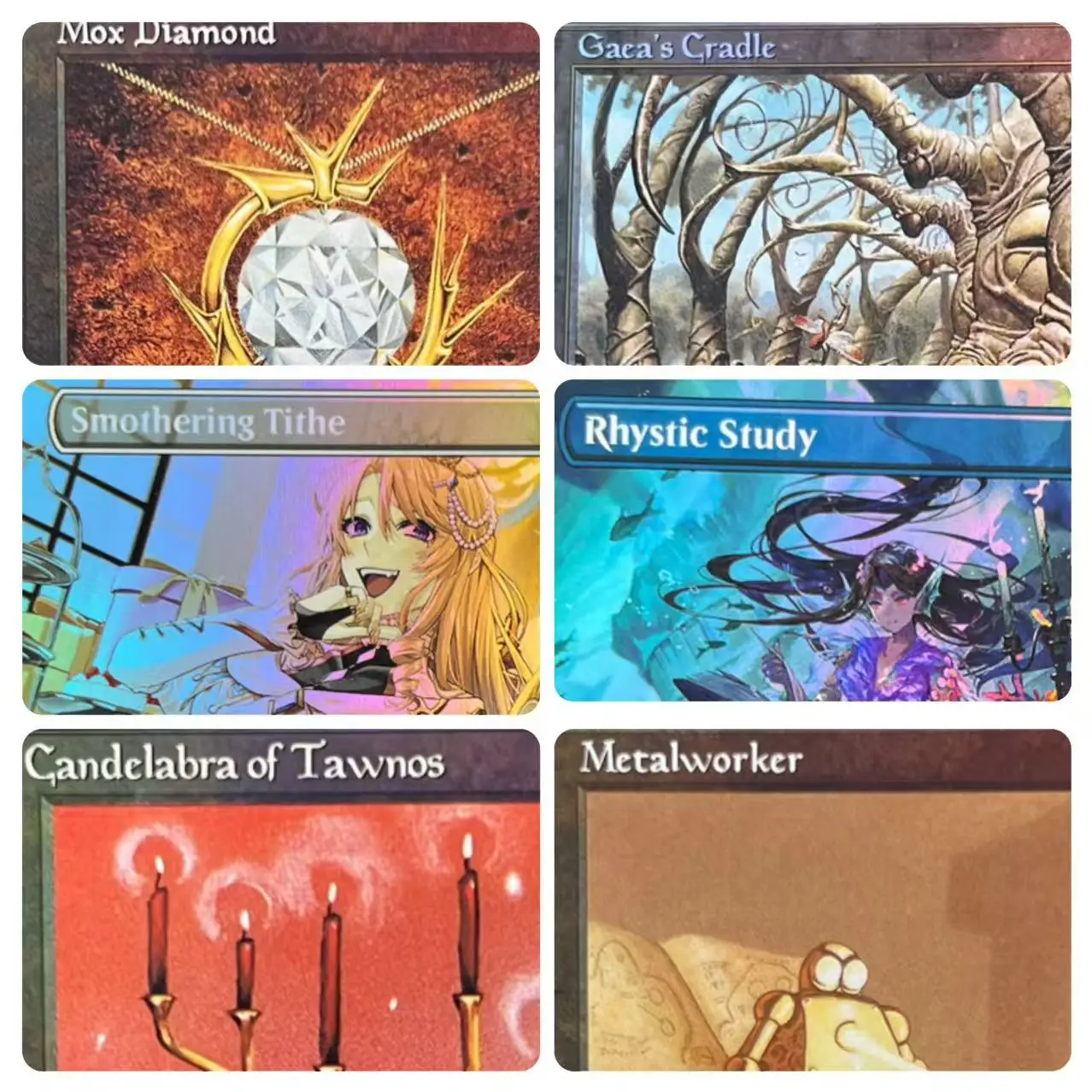 

Selling Foil、Normal part cards lands beta Intuition Metalworker Grim Monolith Mox Diamond Strip Min ...best quality proxy card