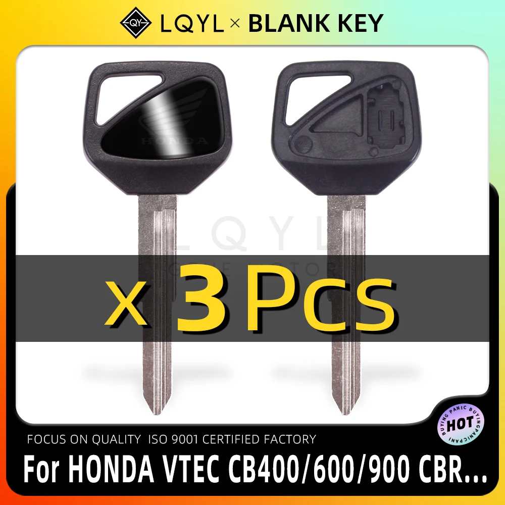 

3 шт. новый пустой ключ для мотоцикла, замена необрезанных ключей для Honda CBR600RR F5 CB400 VTEC 1 2 3 4 Th CB1300 Hornet 600 CBR 929 954 1000