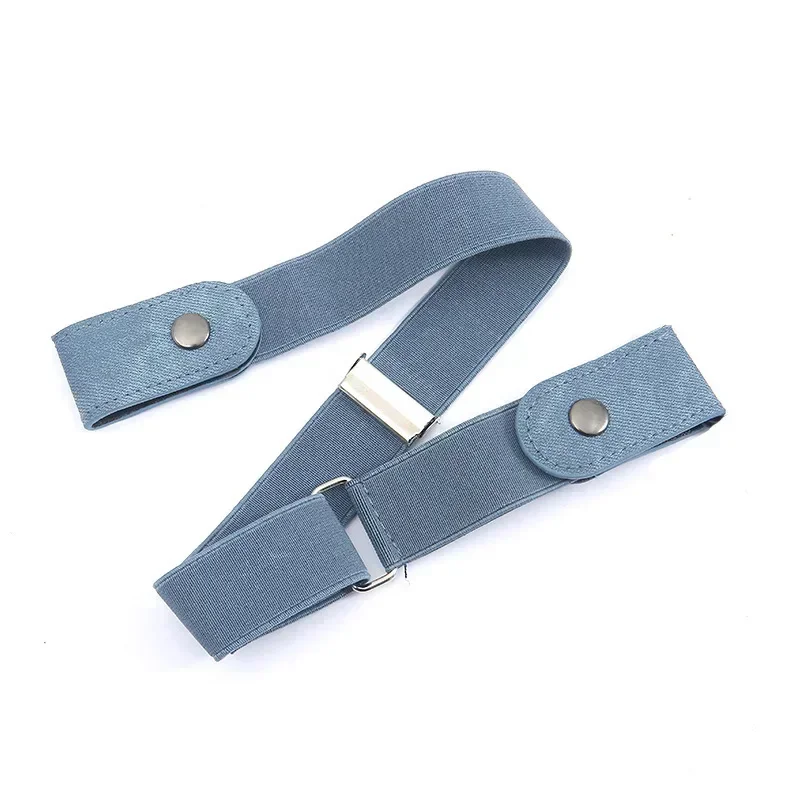 New Canvas Adjustable Elastic Waist Band Invisible Belt Buckle-Free Belts for Women Men Jean Pants Dress No Buckle Easy To Wear