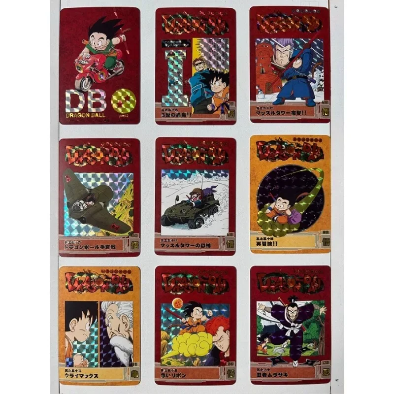 54pcs/set Dragon Ball Storm The Second Bomb Self Made Refraction Grid Flash Card Anime Classics Game Collection Cards Toy Gift