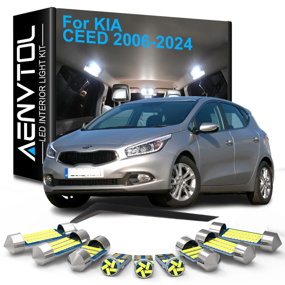 Auto LED Interieur Verlichting, vervanging Voor KIA CEED SW JD GT ED CD 2006 2007 2008 2009 2010 2013 2017 2018 2019 2020 Auto LED Interieur Verlichting, vervanging Voor KIA CEED SW JD GT ED CD 2006 2007 2008 2009 2010 2013 2017 2018 2019 2020