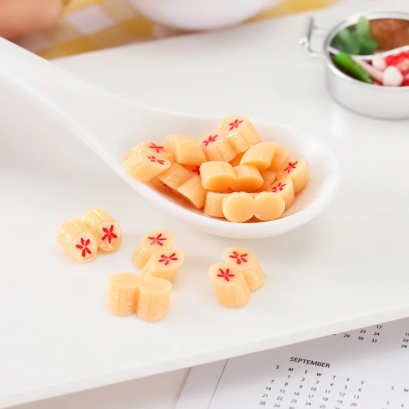 10pcs Mini Banana Slice Fake Fruit Banana Model PVC Resin Handmade DIY Doll Accessories Decoration Homne Decor
