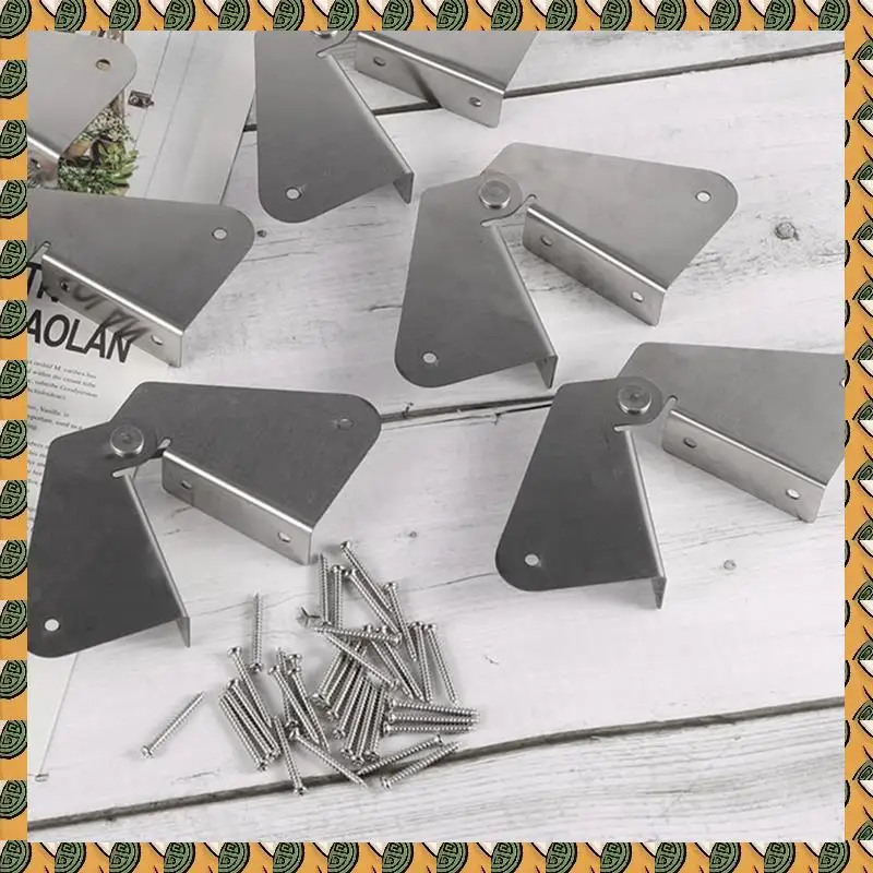 

A77I 6Pcs Stainless Steel Gutter Extension Hinge Extension Zip Hinge Gutter Extension Can Easy Installation