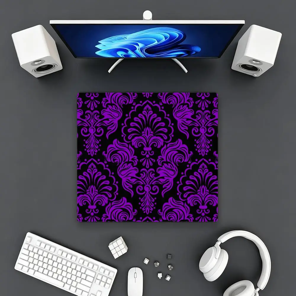 intage Pattern Gaming Mouse Pad, Stitched Edge Non‑Slip Large Desk Mat