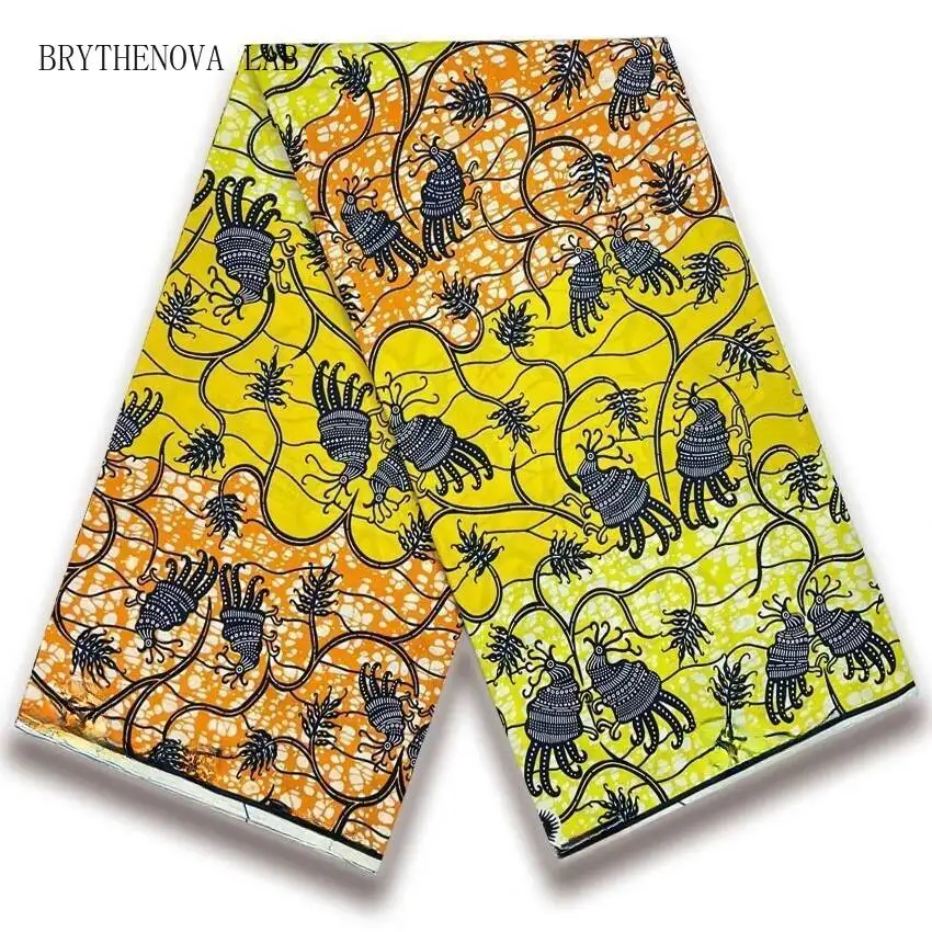 Véritable Pagne Wax Africain Super Real Holland Wax VL Original 2026 6 Yards 100% Coton Batik Robe en Dentelle Pagne Hollandais