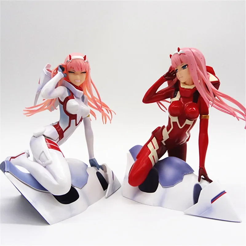 16 см аниме Zero Two kawaii положение на коленях фигурку ПВХ модель игрушки кукла статуя декор стола коллекционные подарки