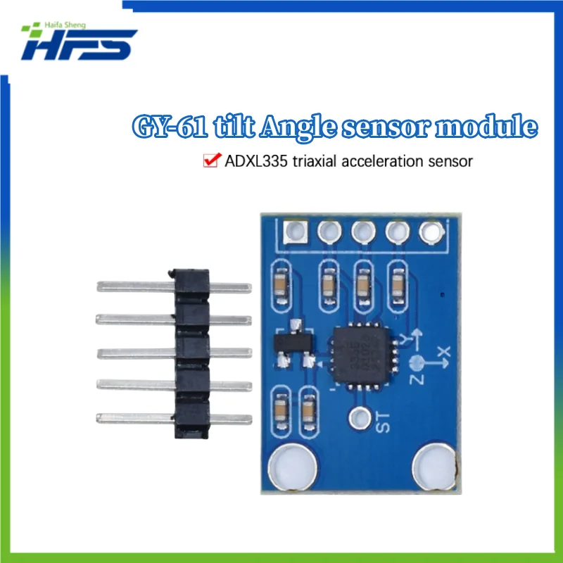 

Analog output accelerometer module, angular transducer, 3-5V, ADXL335, GY-61