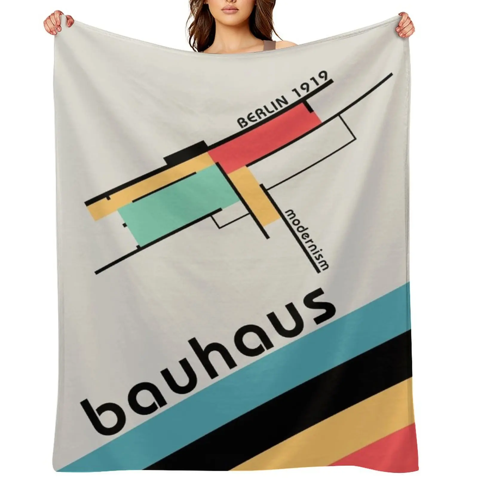 

Bauhaus BERLIN 1919 Moderist Throw Blanket Furry christmas gifts Warm For Decorative Sofa Blankets