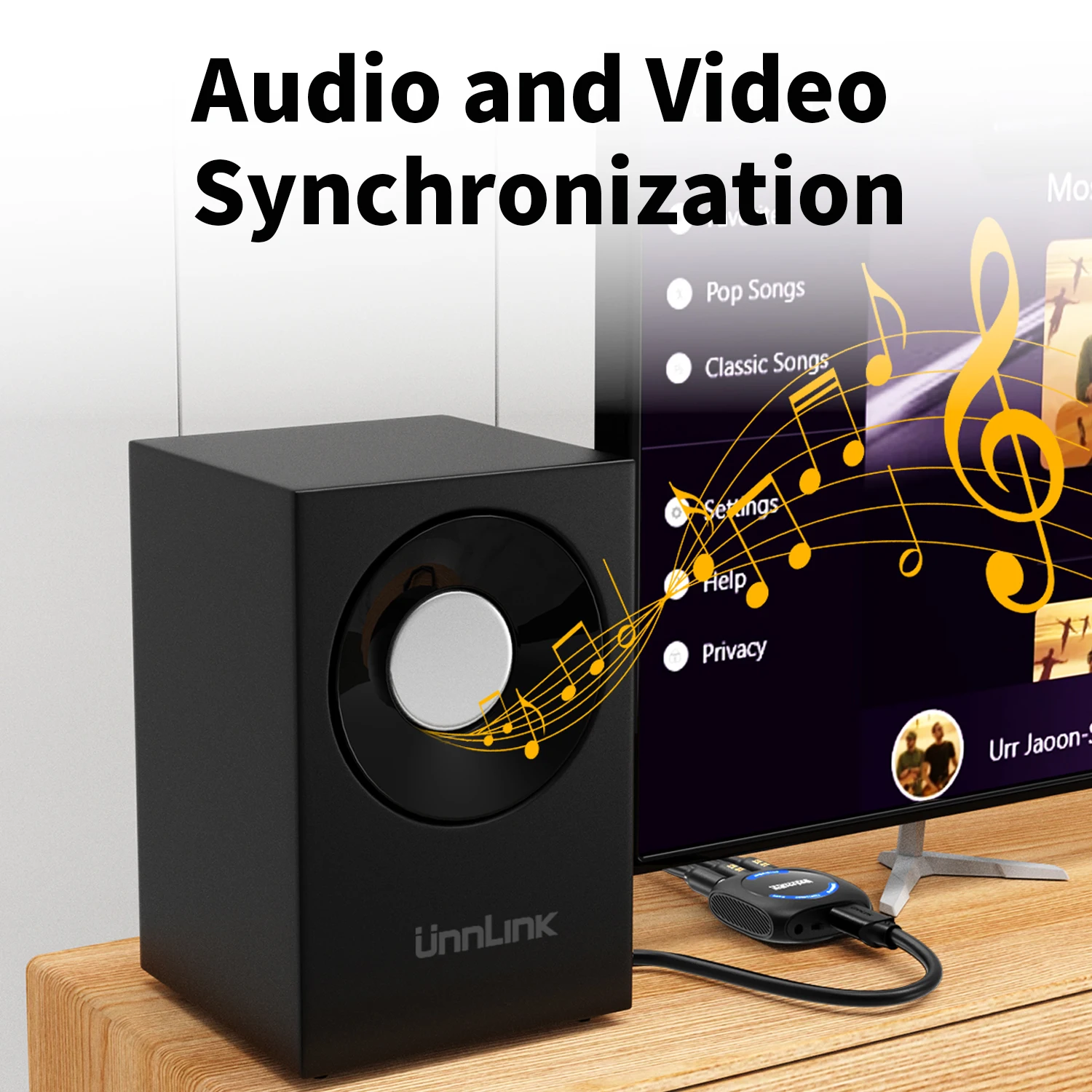 Unnlink HD 1080P Convertidor AV a HDMI