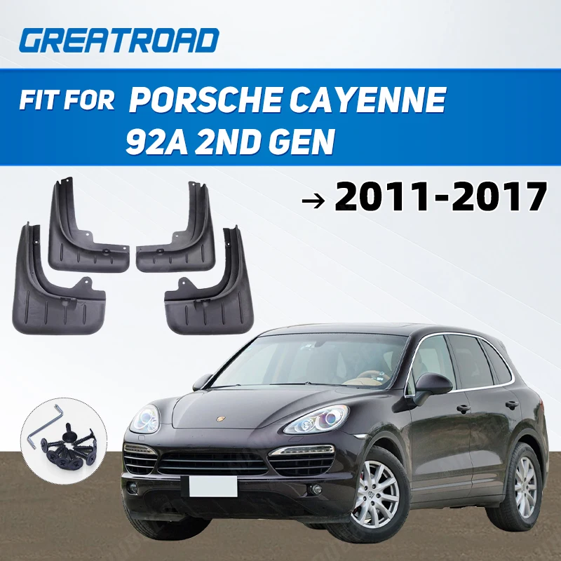 

High Quality Automobile Fender Mudguards Mud Flaps For Porsche Cayenne 92A 2nd Gen 2011 2012 2013 2014 2015 2016 2017