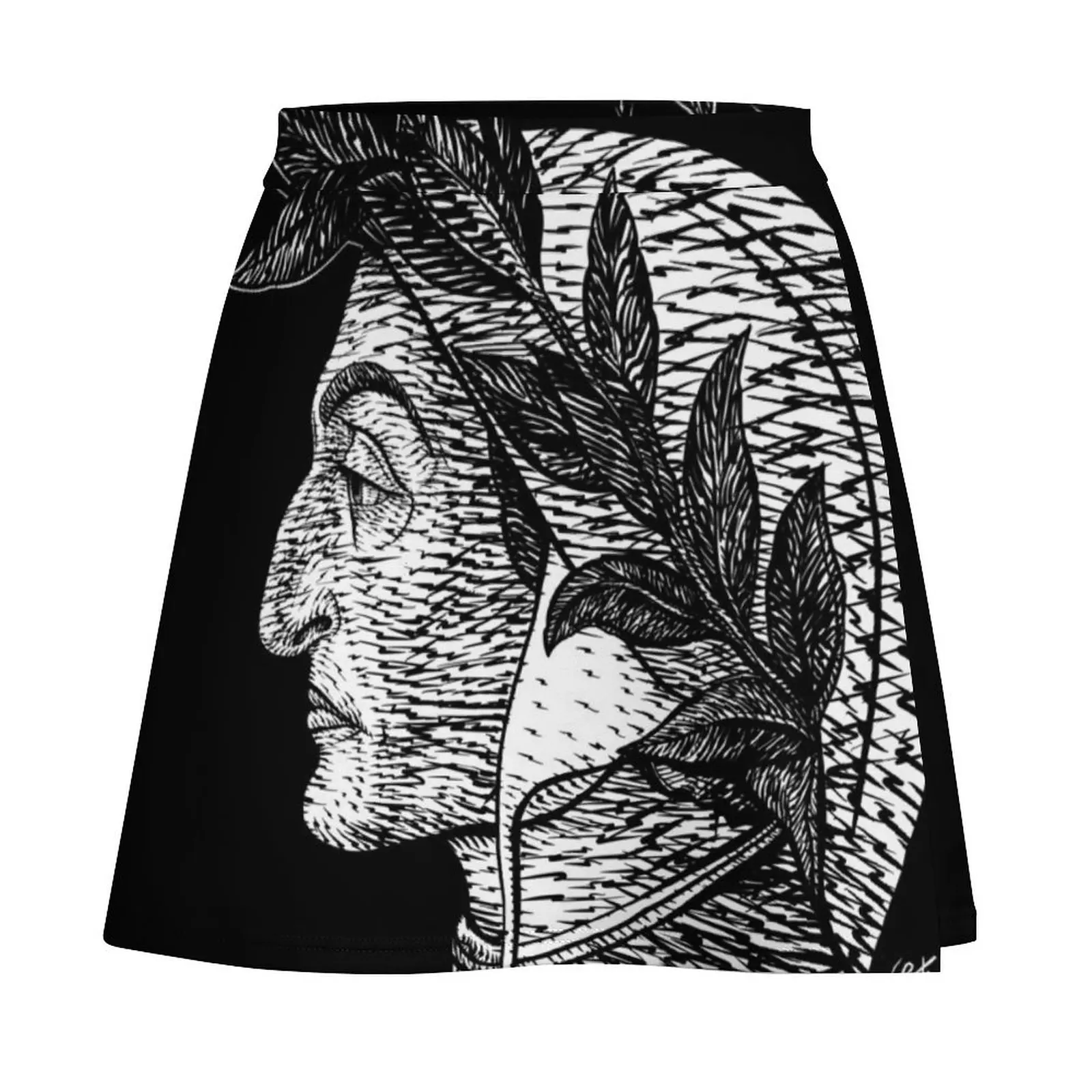DANTE ALIGHIERI ink portrait Mini Skirt Skirt pants Summer dress luxury evening dresses 2025 cosplay Mini Skirt