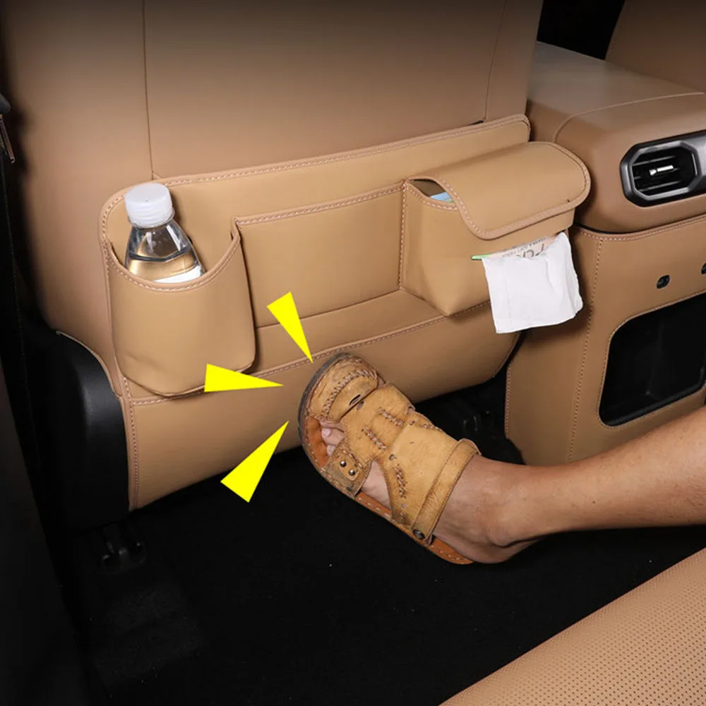 Multi Functional Seat Back Protection pad Fit For GAC XT80 Yue7 2026 2027 Leather Anti Kick Pad Behind Armrest Box Car Supplies