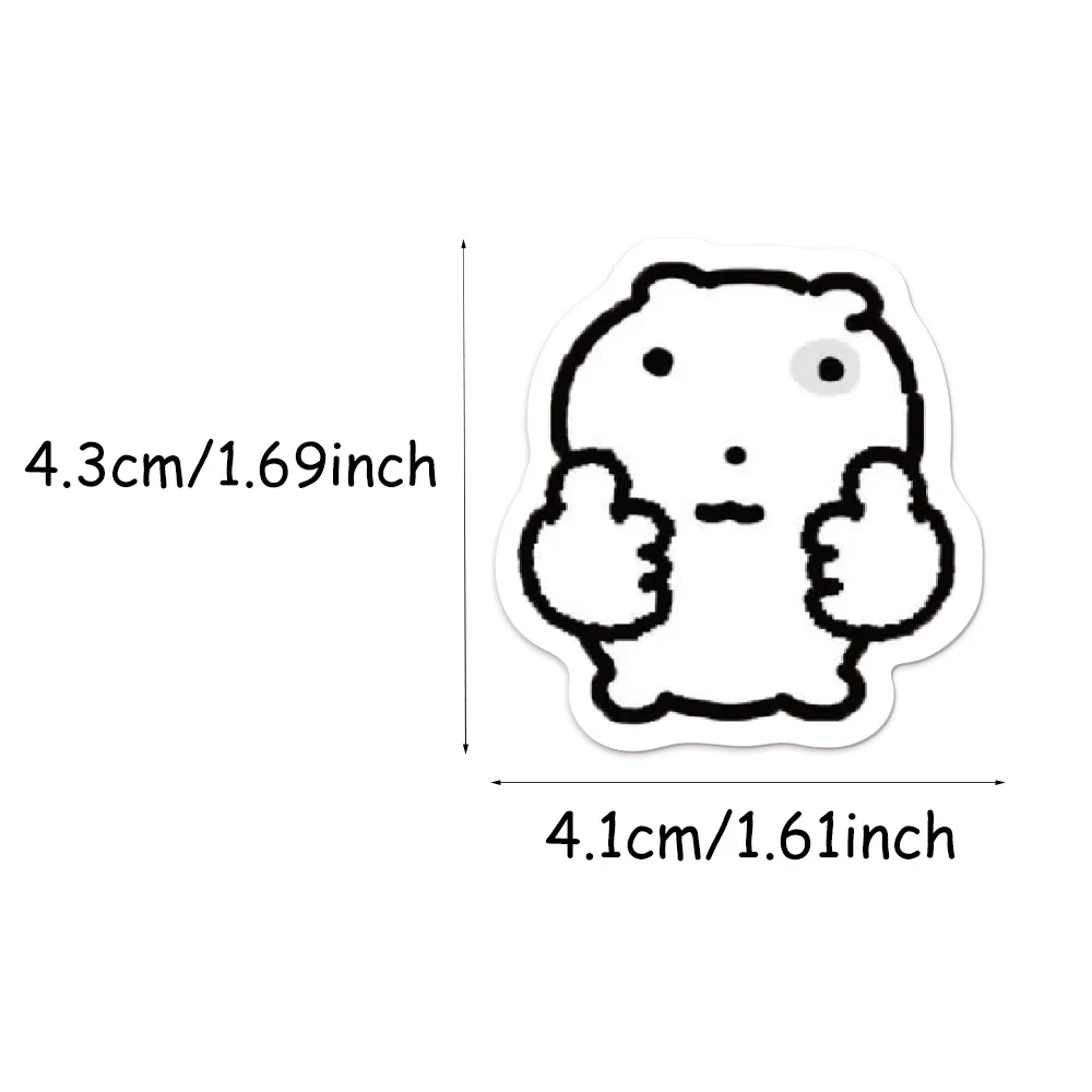 72PCS Bubble Cat Simple Graffiti Stickers DIY Hand Account Phone Case Laptop Water Cup