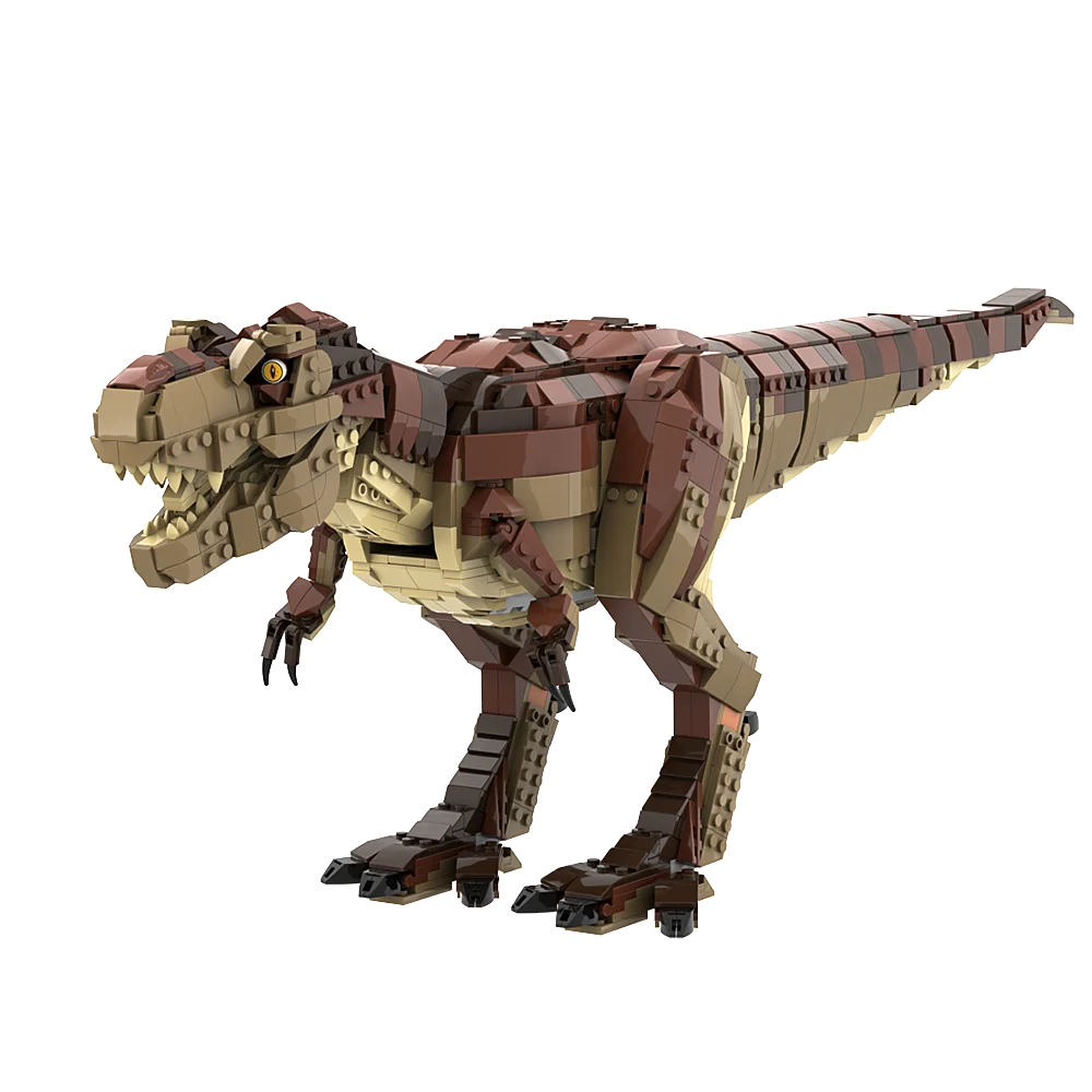 Moc T. Rex Building Blocks 75936 DIY Model Tyrannosaurus Rex Rampage Bricks Theropod Dinosaur Toys Sets Birthday Gift Kids Adult