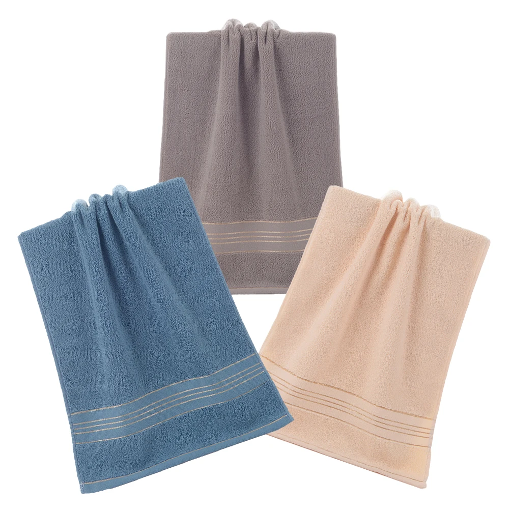 

3Pcs Ultra Soft Cotton Towels Highly Absorbent Hand Face Bath Towels Portable Lightweight Travel Cotton Towel Absorbent Towel