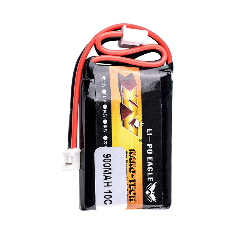 Upgraded HJ 2S 7.4V 900mAh Lipo Battery For AXIAL SCX24 SCX2 90081 C10 1/24 Remote Control Car Models 10C 7.4V Battery