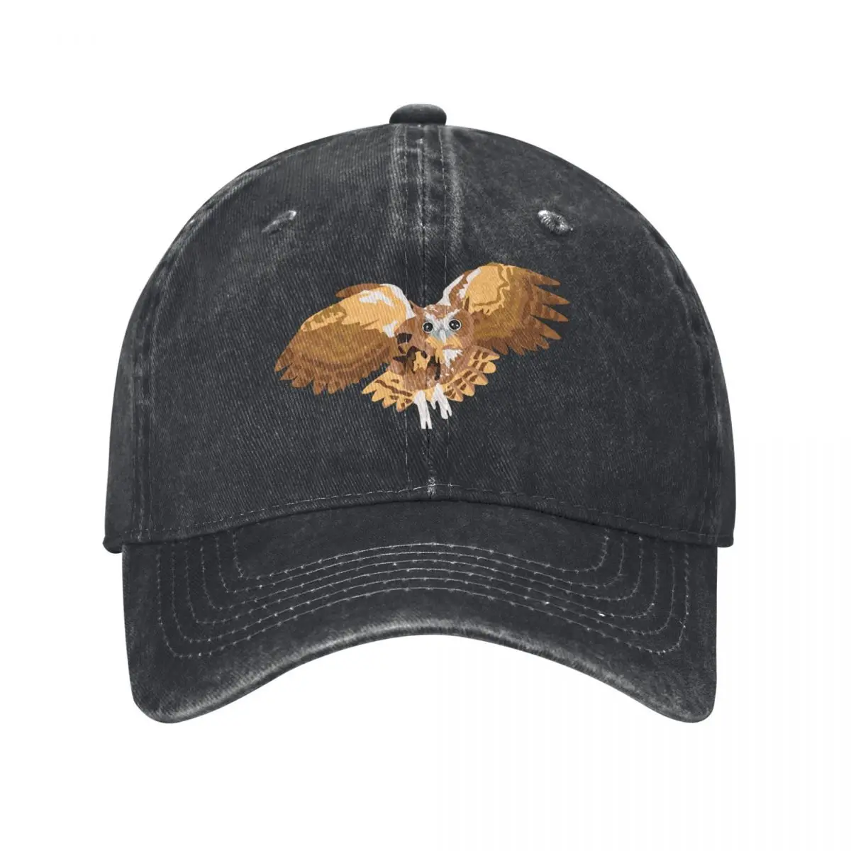Owl Screech Owl Birds Owls Flying Owl Baseball Cap Big Size Hat Wild Ball Hat Vintage fun hats Golf Women Men's