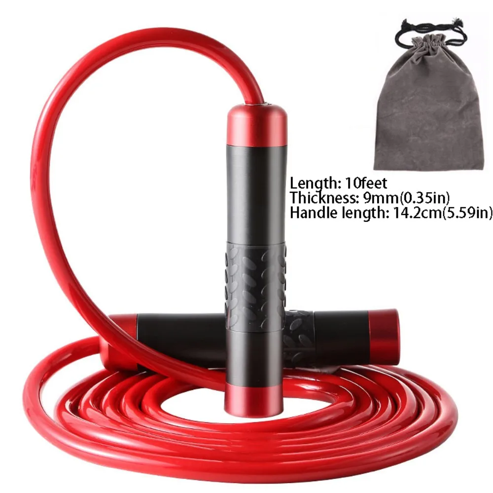 

Aluminum Alloy Weight-bearing Jump Rope 3M Length Heavy Cable Weighted Jump Rope Ball Bearing Handles Fitness Jump Rope
