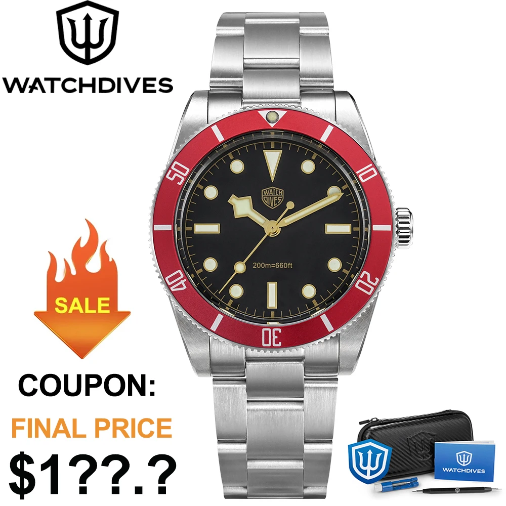 メンズウォッチ,発光サファイア腕時計,クォーツムーブメント,vh31,防水,スイープセカンド,37mm, 200m,wd7922