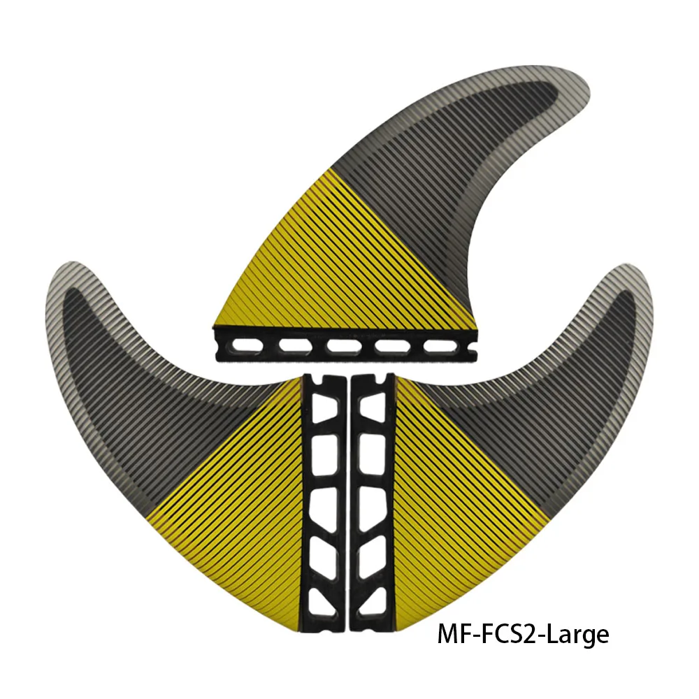 NEW Beach Accessories Quilha Future M/L surf vinnen Epoxy Resin Fiberglass Yellow MF Medium G5 Surfboard Thruster Fins