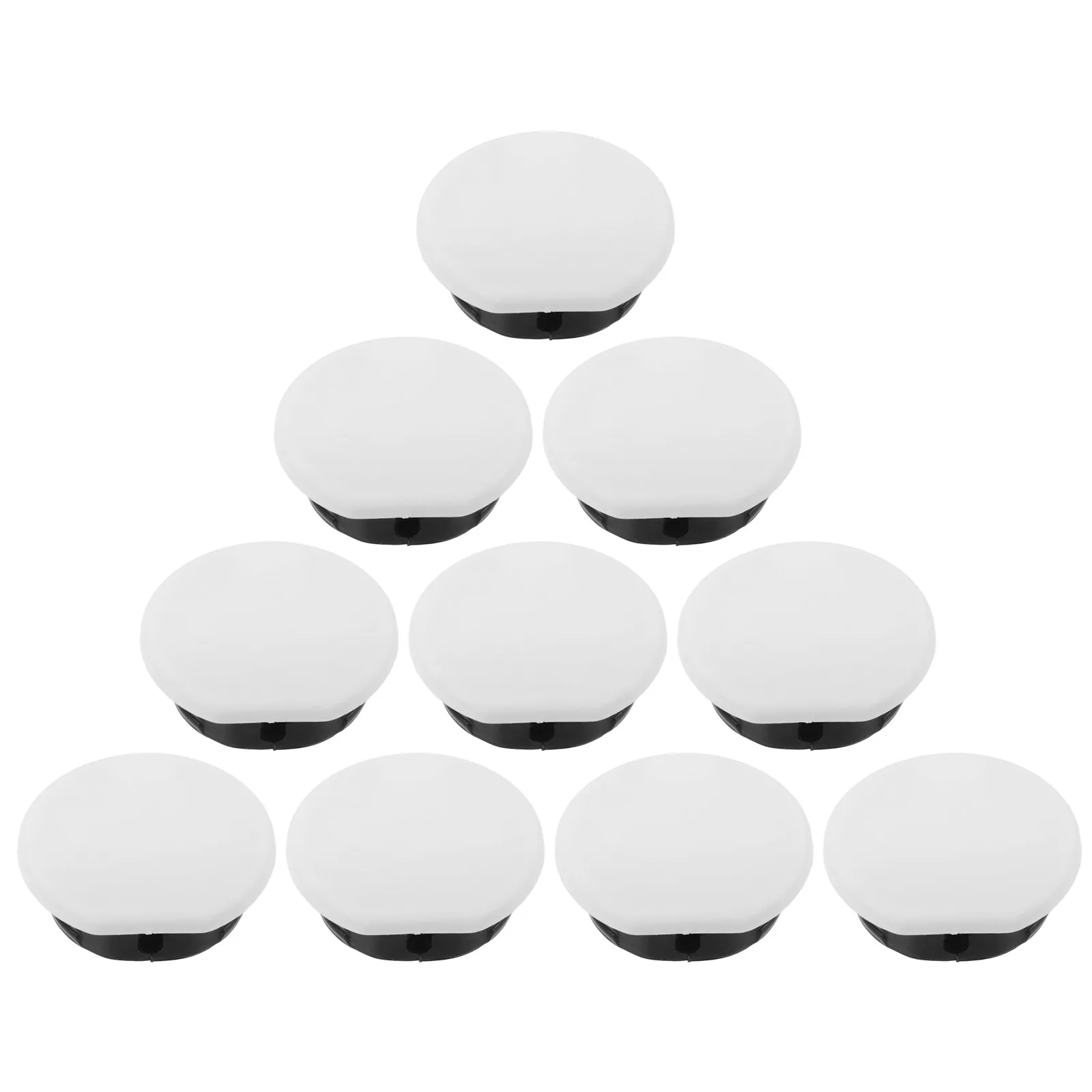 

10 Sets Circular Corner Brackets Thickened Connectors RV Mounting Accessories White Joint Fasteners Cabinet Hardware