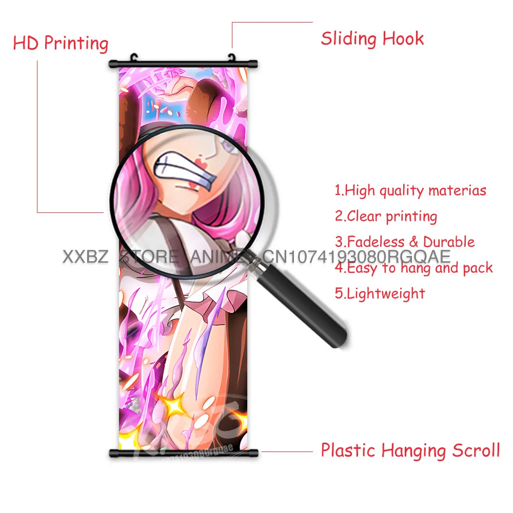 ONE PIECE Scrolls Pictures Anime Posters Eustass Kid Home Decor Boa Hancock Wall Art Shanks Hanging Painting Buggy Mural BIG MOM