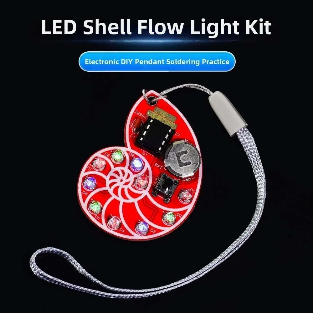 Multi-Mode LED Shell Flow Light Kit Loop Flash Light SMD SMT Technology Welding Practice Parts Pendant Style