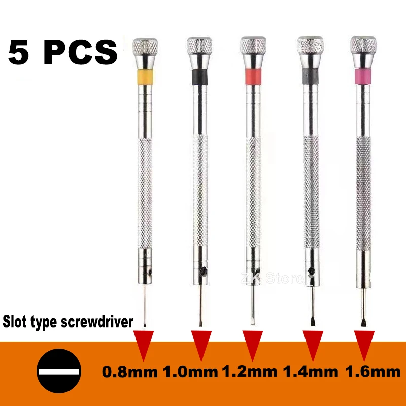 Precision Screwdriver Set 0.6-2.0mm High Hardness Steel Micro Cross Screwdriver Kit for Home Watch Screwdriver Set Repair Too